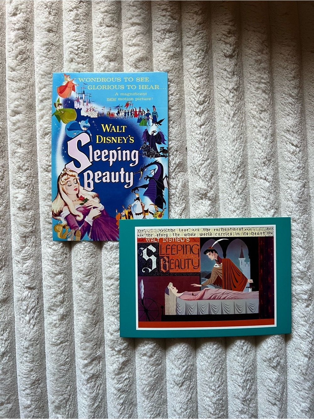 Walt Disney’s Sleeping Beauty Prints - Blue & Teal Artwork Postcards